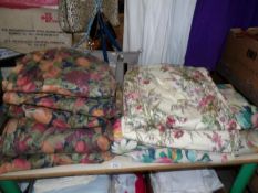 A quantity of assorted curtains.
