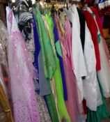 Approximately 25 princess/fairy/ fancy dress costumes.
