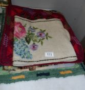 A quantity of cushion covers etc including hand woven.