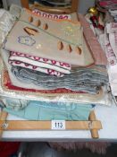 A quantity of cushion covers, fabric etc.