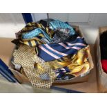 A large quantity of assorted neck ties.