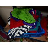 A quantity of assorted sari tops.