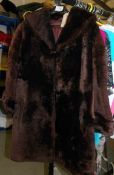 A vintage fur coat.