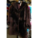 A vintage fur coat.