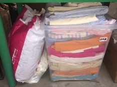 A quantity of bedding etc.