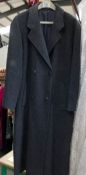A ladies Edinburgh pure wool coat, size 14.