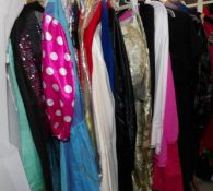 A approximately 25 vintage designer ware and fantasy costumes.