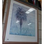 A framed and glazed David Smith-Harrison print entitled Royal Palm III.