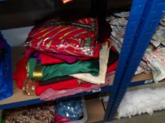 A quantity of Indian sari's etc.