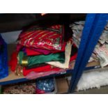 A quantity of Indian sari's etc.