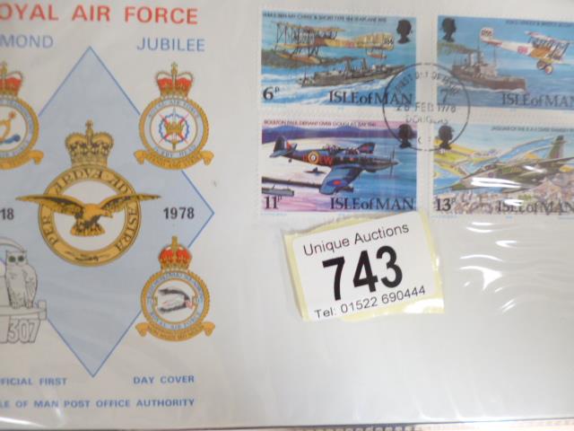 4 folders of aviation related first day covers, loose aviation FDC's, stamp related etc. - Image 2 of 5