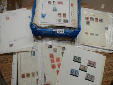 A large quantity of stamp sheets and album pages - GB,