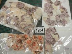 Approximately 150 Victorian 1d lilac stamps and one half penny Victorian stamps