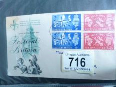 3 albums of FDC's (approximately 160) 1951 'Festival of Britain' onwards