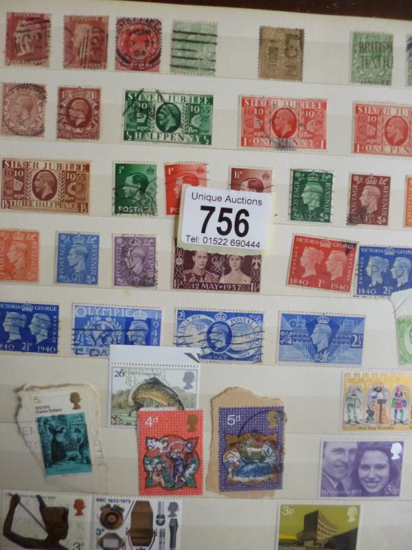 3 albums of stamps GB includes Victorian 1d reds,