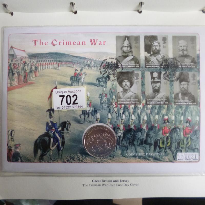 A good album of 18 GB coin covers - Royalty, military, battles etc. - Image 4 of 5