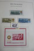 An East German collection Cat £450 1984 -1990 mint singles,