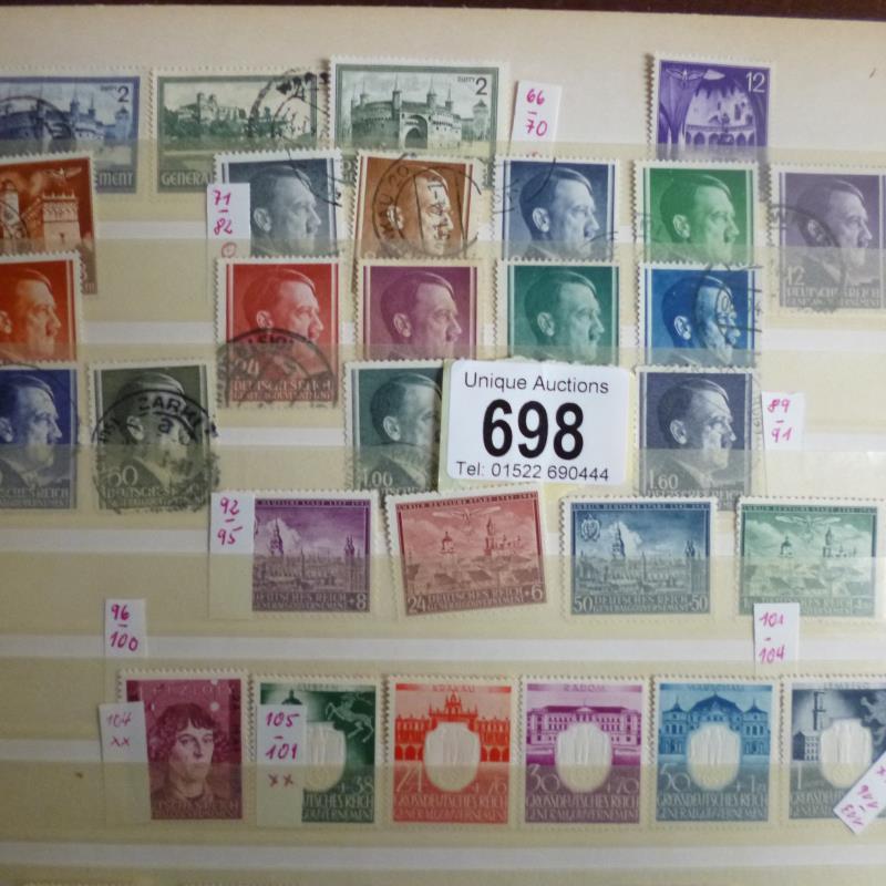 A good album of German stamps many Hitler/war stamps - Image 10 of 10