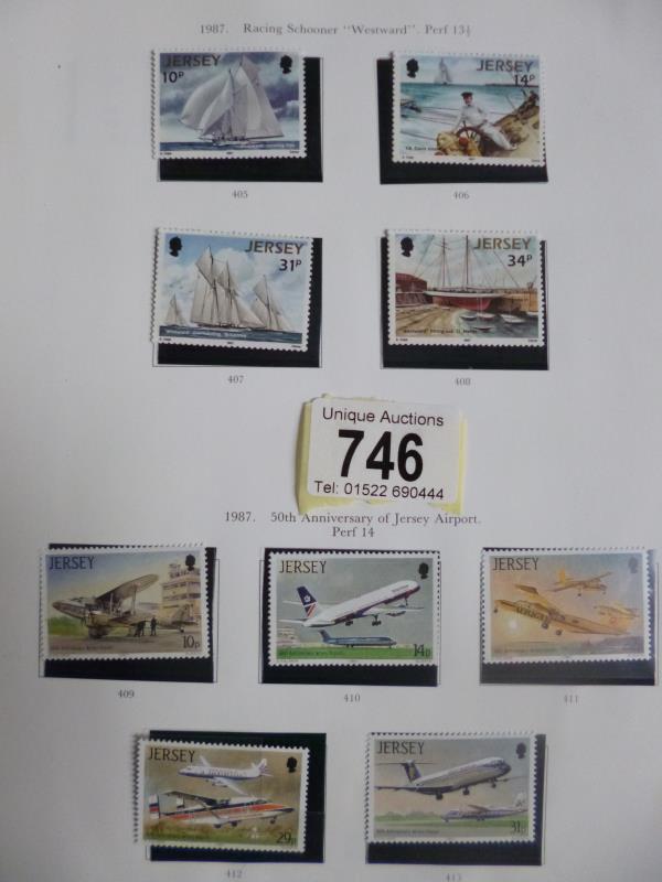 An album of Channel Island stamps - most mint U/M - singles, - Image 6 of 6