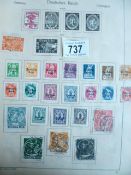 A distressed German stamp album of stamps - Germany,