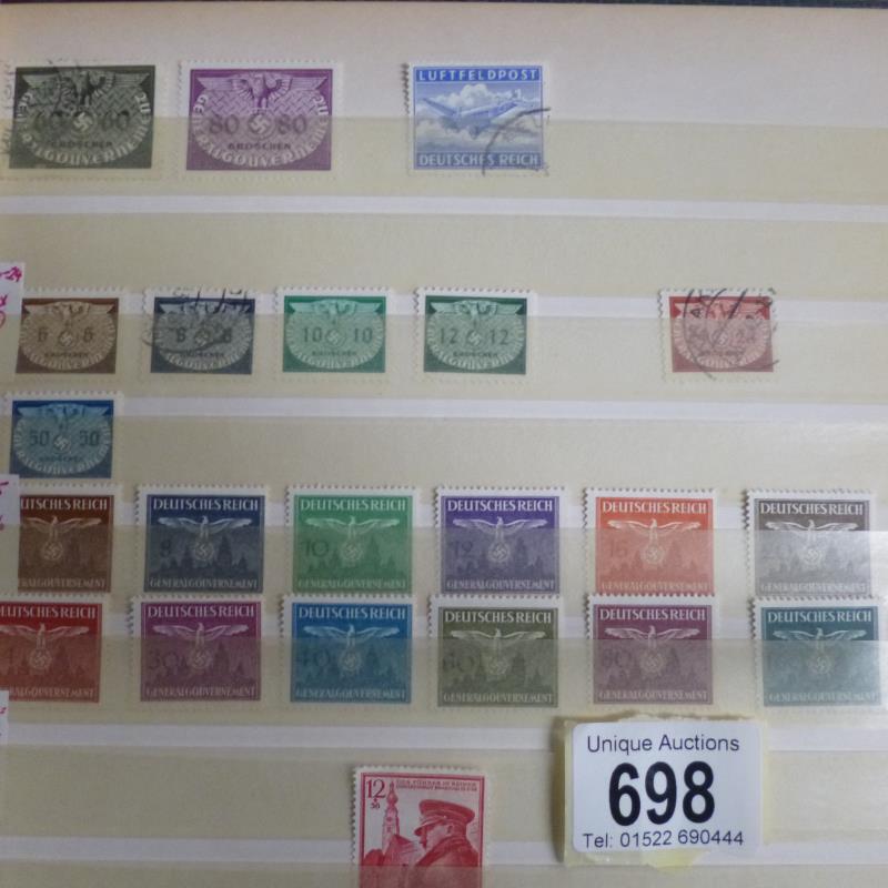 A good album of German stamps many Hitler/war stamps - Image 8 of 10