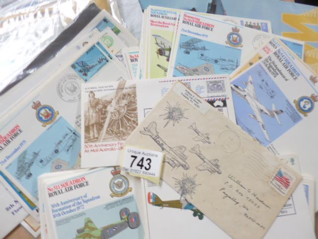 4 folders of aviation related first day covers, loose aviation FDC's, stamp related etc. - Image 4 of 5
