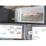 4 folders of aviation related first day covers, loose aviation FDC's, stamp related etc.