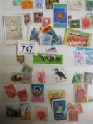 5 unsorted stamp albums - 3 distressed