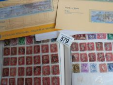 8 albums of stamps, mint and used.