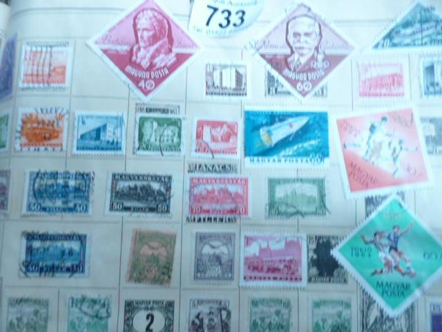 2 old albums of world and GB stamps including Victorian 1d red and others - Image 2 of 7