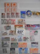 A collection of commonwealth and world stamps