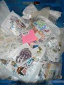 A crate of used stamps - GB,