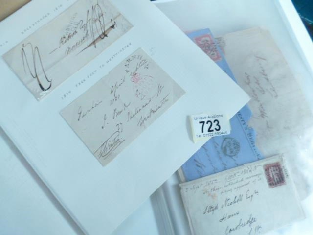 A file box full of mainly Victorian stamped letters 1d reds, - Image 6 of 6