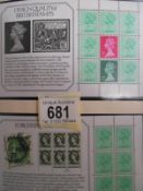 An album of mint GB stamps including sets,