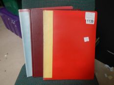 3 stock books containing Romania, Newfoundland and commonwealth.