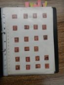 A folder of in excess of 500 Victorian 1d red stamps