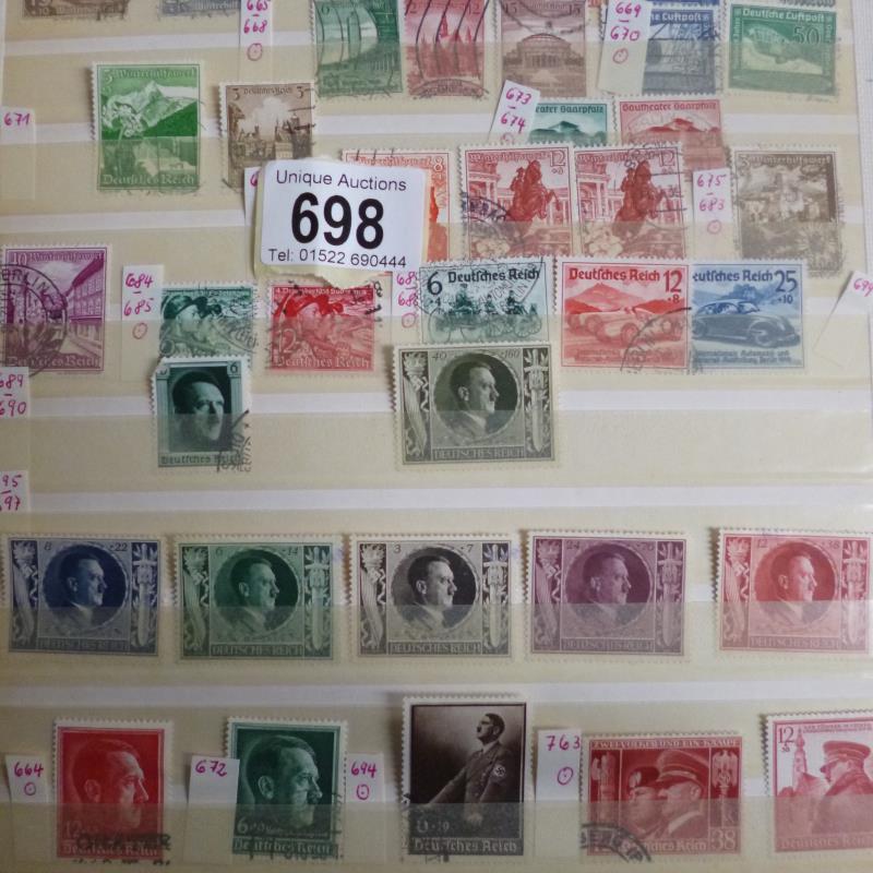 A good album of German stamps many Hitler/war stamps - Image 6 of 10