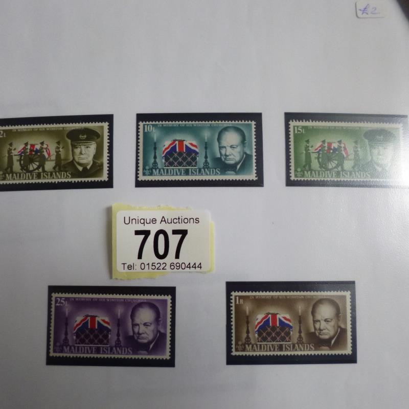 An album of mint World and Commonwealth Churchill memorial stamps - Image 3 of 4