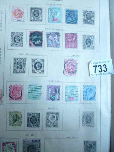 2 old albums of world and GB stamps including Victorian 1d red and others - Image 6 of 7