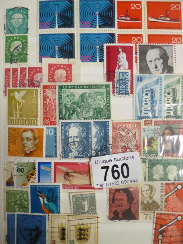 An album of German stamps