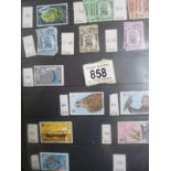 A stock book of middle east stamps