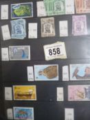 A stock book of middle east stamps