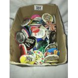 A collection of badges from 1970/80/90's including British Rail, Citroen, Dulux, AA, Hard Rock,