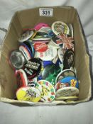 A collection of badges from 1970/80/90's including British Rail, Citroen, Dulux, AA, Hard Rock,