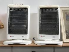 Two connect-it oscillating electric heaters A/F