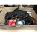 A quantity of leather purses & belts