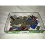 A selection of coins and medals etc.