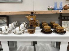 A Palissy coffee set & a Gainsborough tea set