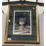 A Pastel of 'Urn at Sudbury Castle' by M. Neale (1 of 250).