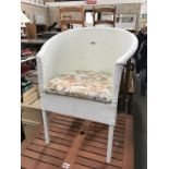 A lloyd loom style commode